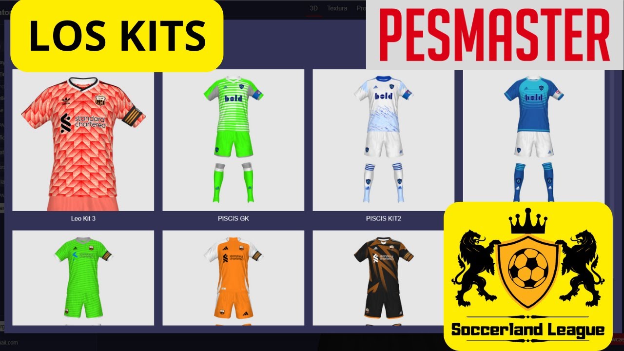 Cómo CREAR los KITS para la SOCCERLAN LEAGUE en PES MASTER | PES 2021