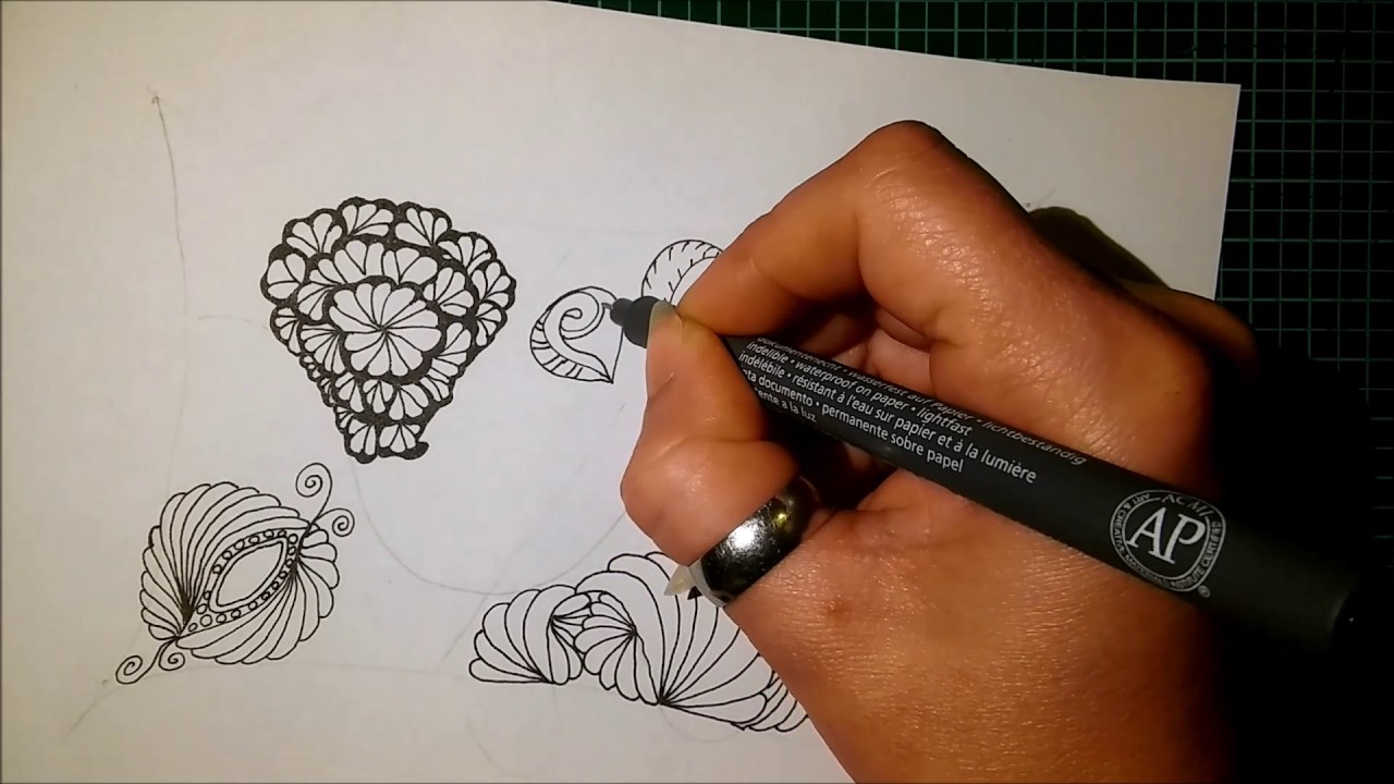 Zentangle *6   (Abundies, Ginili, Ruffel, Binghua, Talbert)