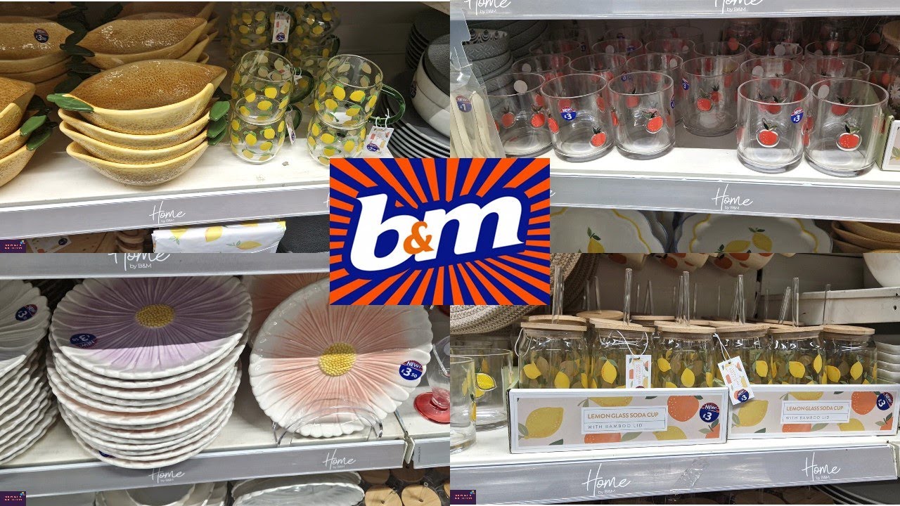 b&m store kitchen accessories mugs/bowl/plates/jar/glass shop at b&m store 2025 april