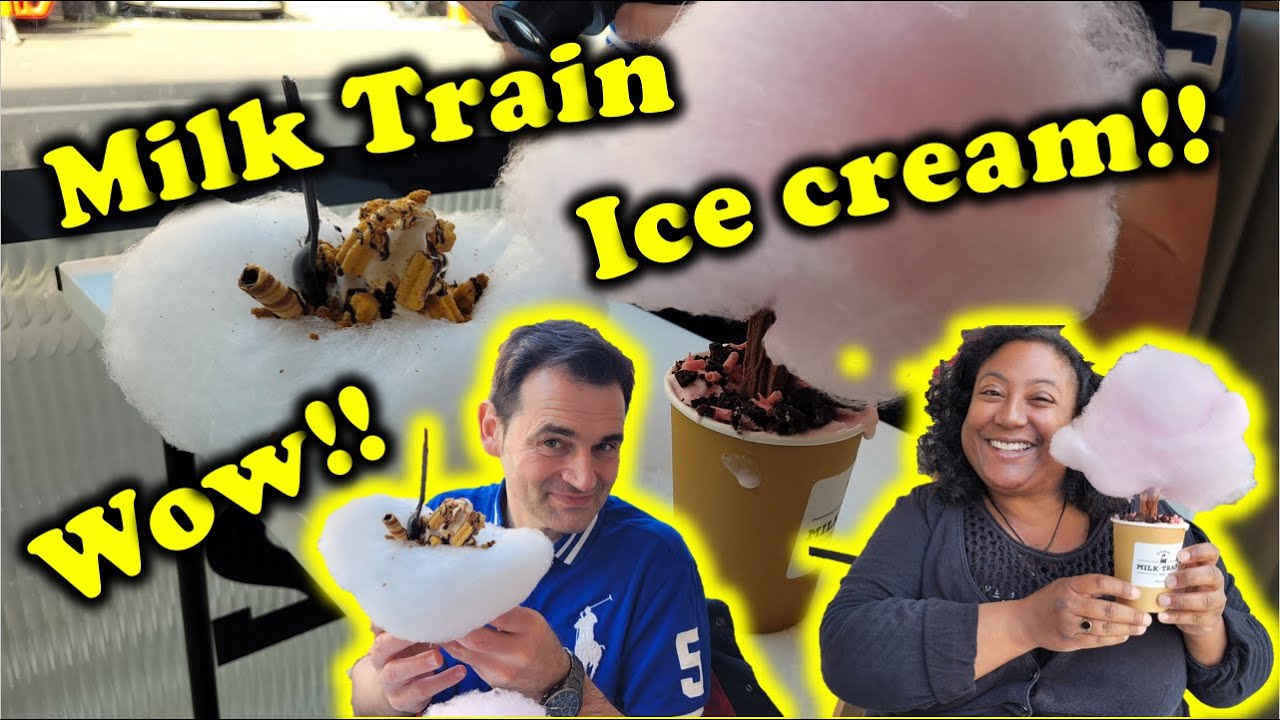 Milk Train // Milk Train Cafe // Candy floss Ice cream // Cotton candy Ice cream