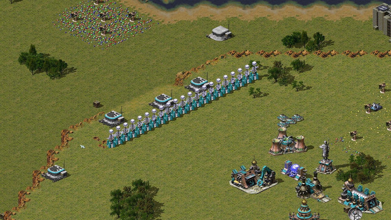 Red Alert 2 | Yuri's Revenge | 7 vs 1 -Norman knittel map - Extreme beta ai
