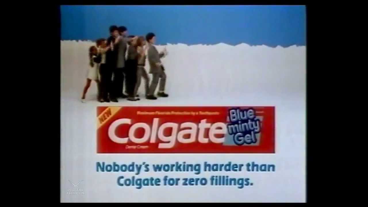 Colgate Blue Minty Gel | Advert | January 1984