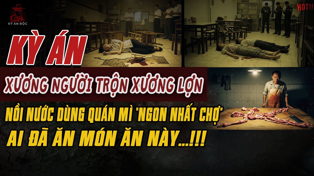 Kỳ Án Trung Quốc Mới: NỒI NƯỚC DÙNG QUÁN MÌ NGON NHẤT CHỢ Tội Ác Xương Người Trộn Xương Lợn Ai Đã Ăn
