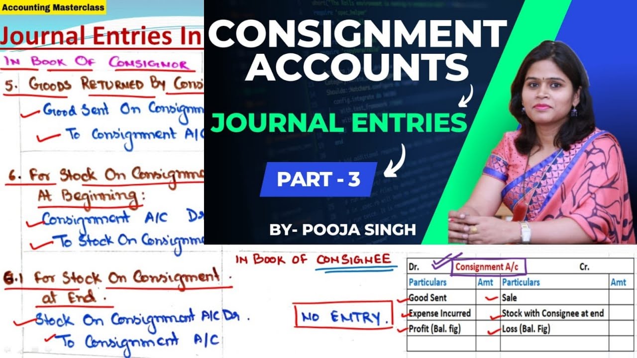 Consignment Accounts | Accounting Of Consignment | Journal Entry | B.Com 1st Year | BBA  | Part-3 |