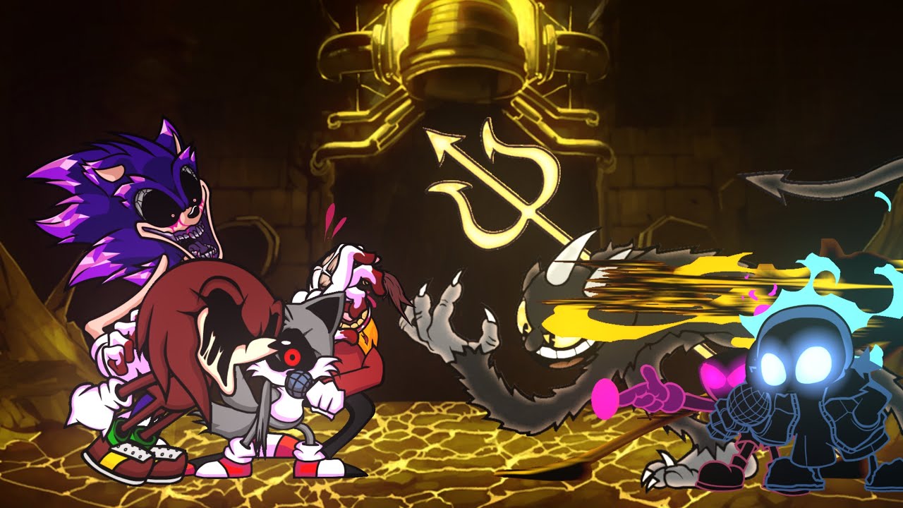 Fourway fracture but its Sonic.Exe vs Indie cross!