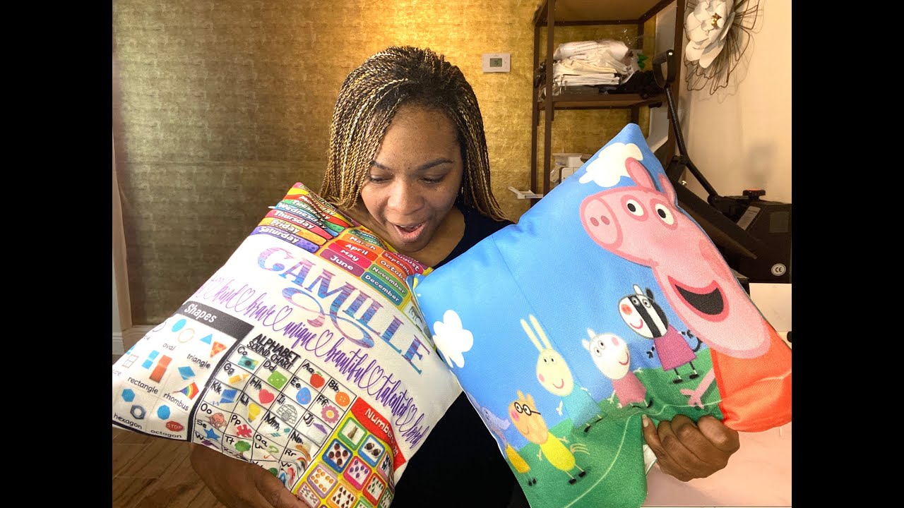 Sublimating a Pillow Case  -  Personalizing/Customizing Learning Pillow with Sublimation DIY