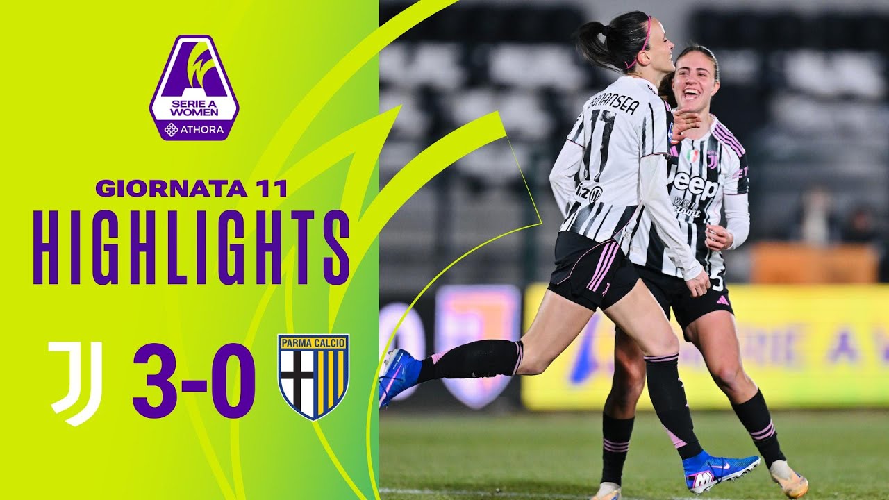 Juventus-Parma 3-0 | Bonansea, Vangsgaard e Stølen Godø per il tris bianconero | #SerieAWomenAthora