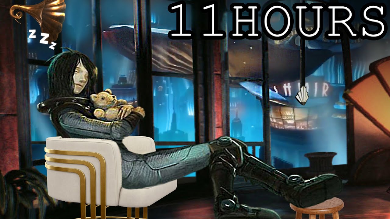 Bioshock Oldies music playing underwater Ambience (w/ whale sounds) 11 HOURS ASMR - relaxing/sleep