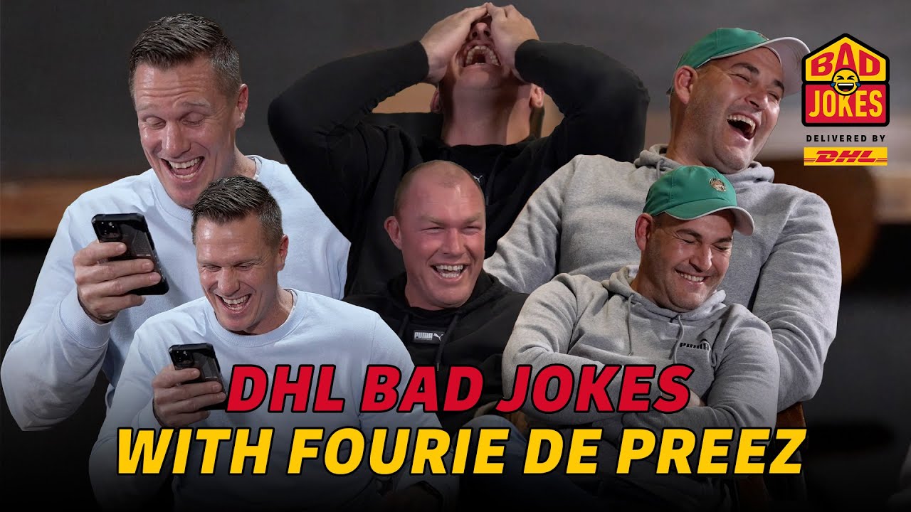 Fourie du Preez can't keep it together during the DHL Bad Jokes challenge! | Use It or Lose It