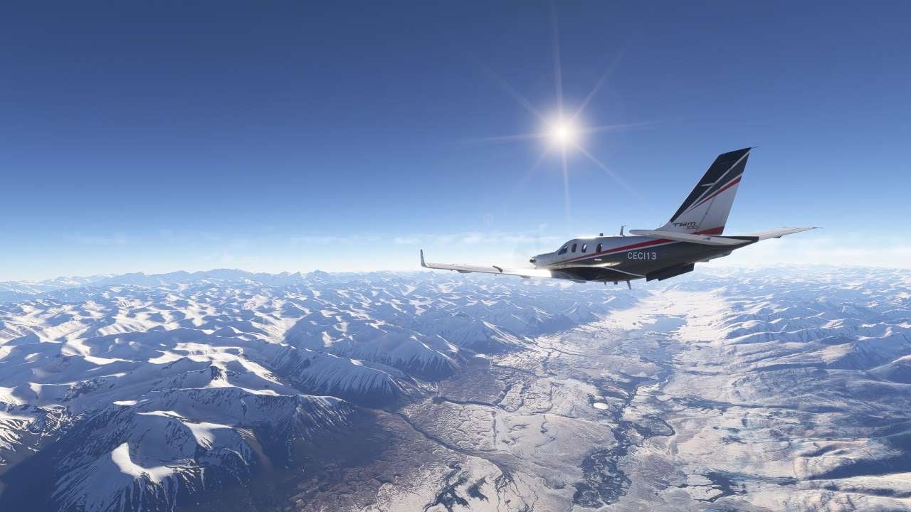 Flight Simulator 2024: Landing at Gilgit, Pakistan (OPGT) with the Asobo TBM 930