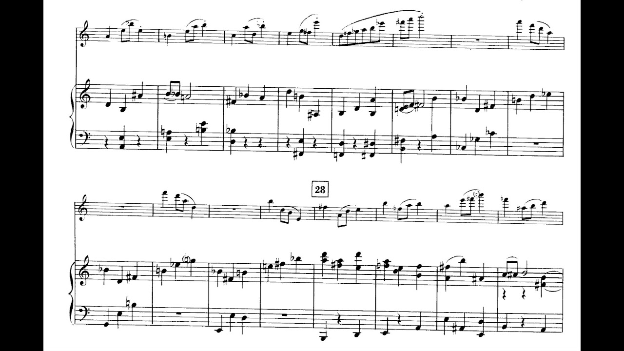André Jolivet - Flute Concerto (1949) [Score-Video]