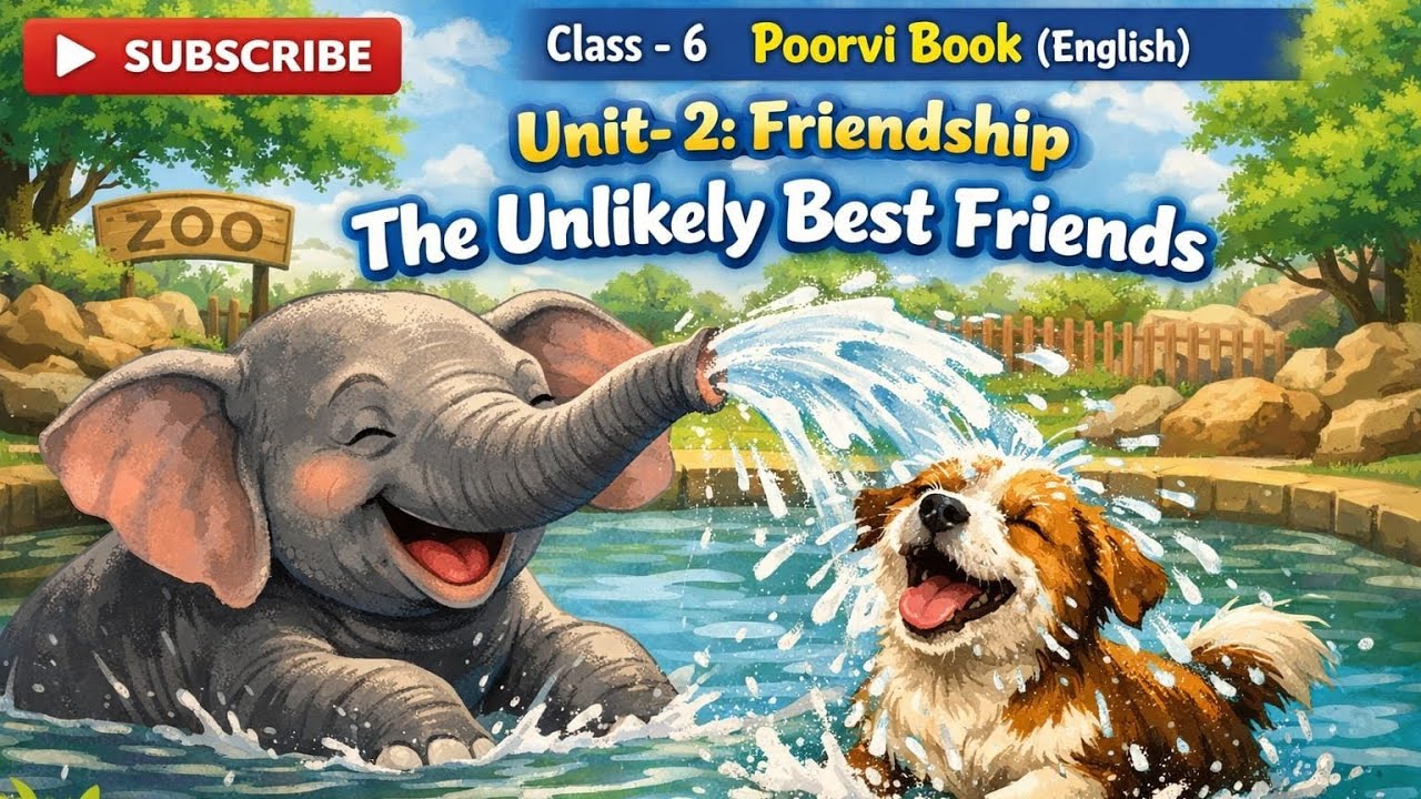 The Unlikely Best Friends|Friendship|Poorvi|class-6#class6english#ncert#poorvi#english#exam 
