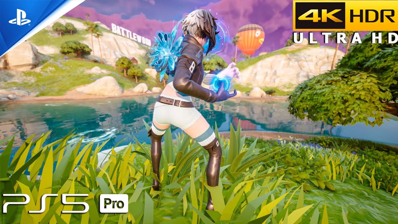 Fortnite (PS5 Pro) 4K 120FPS HDR Gameplay | Skin Luna Snow (Marvel Rivals)
