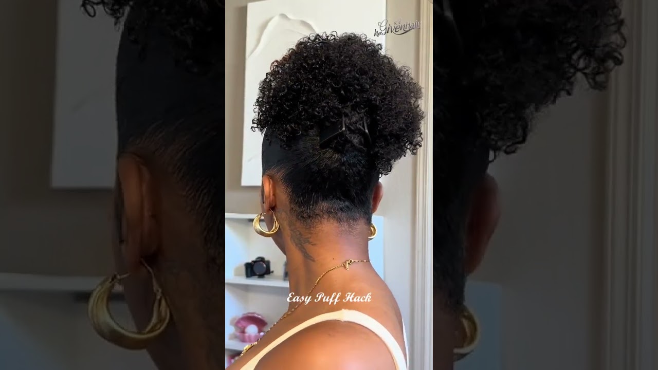 Quick hack: when your hair&rsquo;s too short, just let the Claw Clip Puff do the talking🥳😝#hergivenhair
