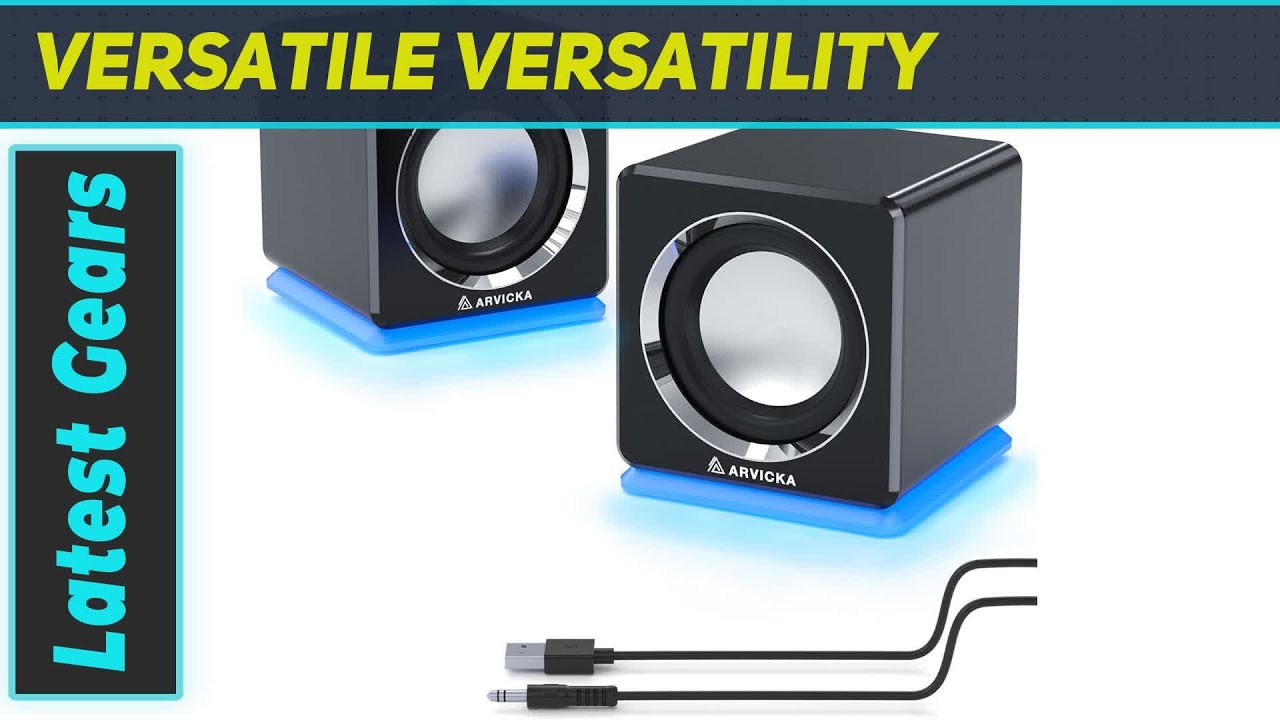 ARVICKA Computer Speaker Review: Small Yet Mighty with LED Accents!