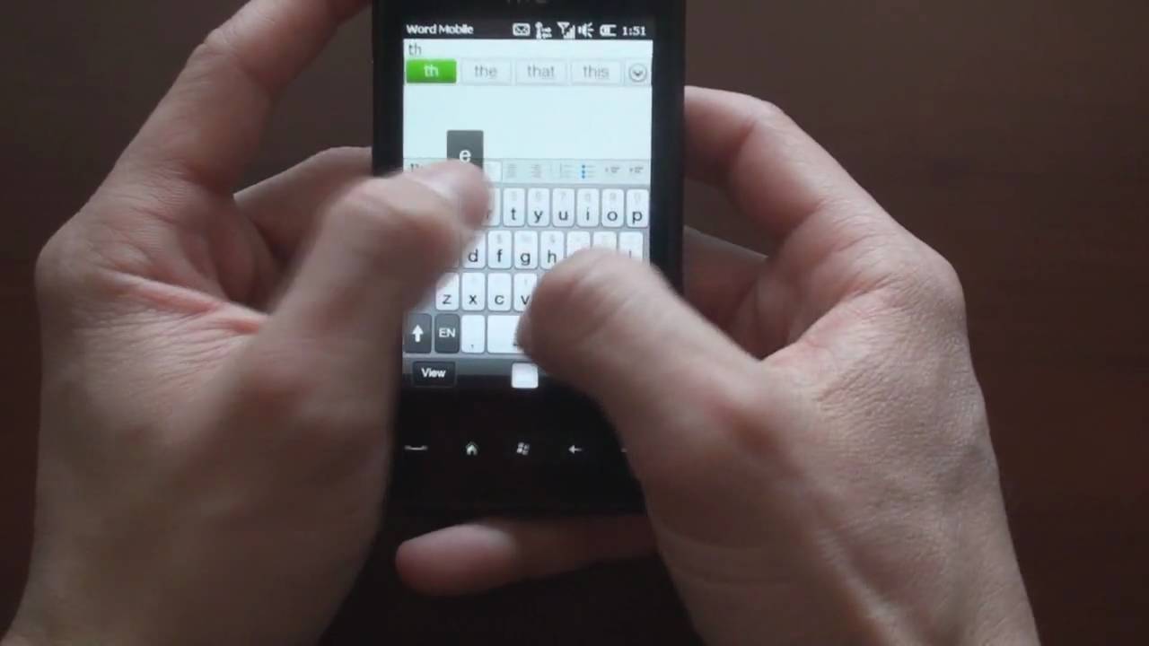 HTC HD Mini Browser, Keyboard, & Third Party Apps | Pocketnow