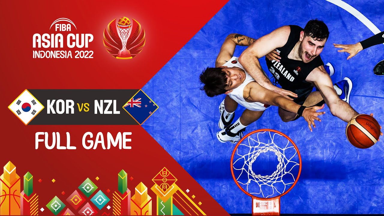 Korea 🇰🇷 - New Zealand 🇳🇿 | Quarter Final |  Basketball Full Game - #FIBAASIACUP 2022