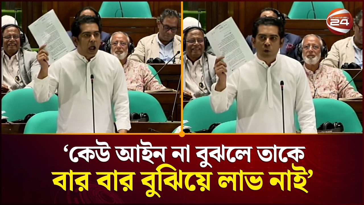 কেউ আইন না বুঝলে তাকে বার বার বুঝিয়ে লাভ নাই: আন্দালিব রহমান পার্থ| Partho | Parliament | Channel 24