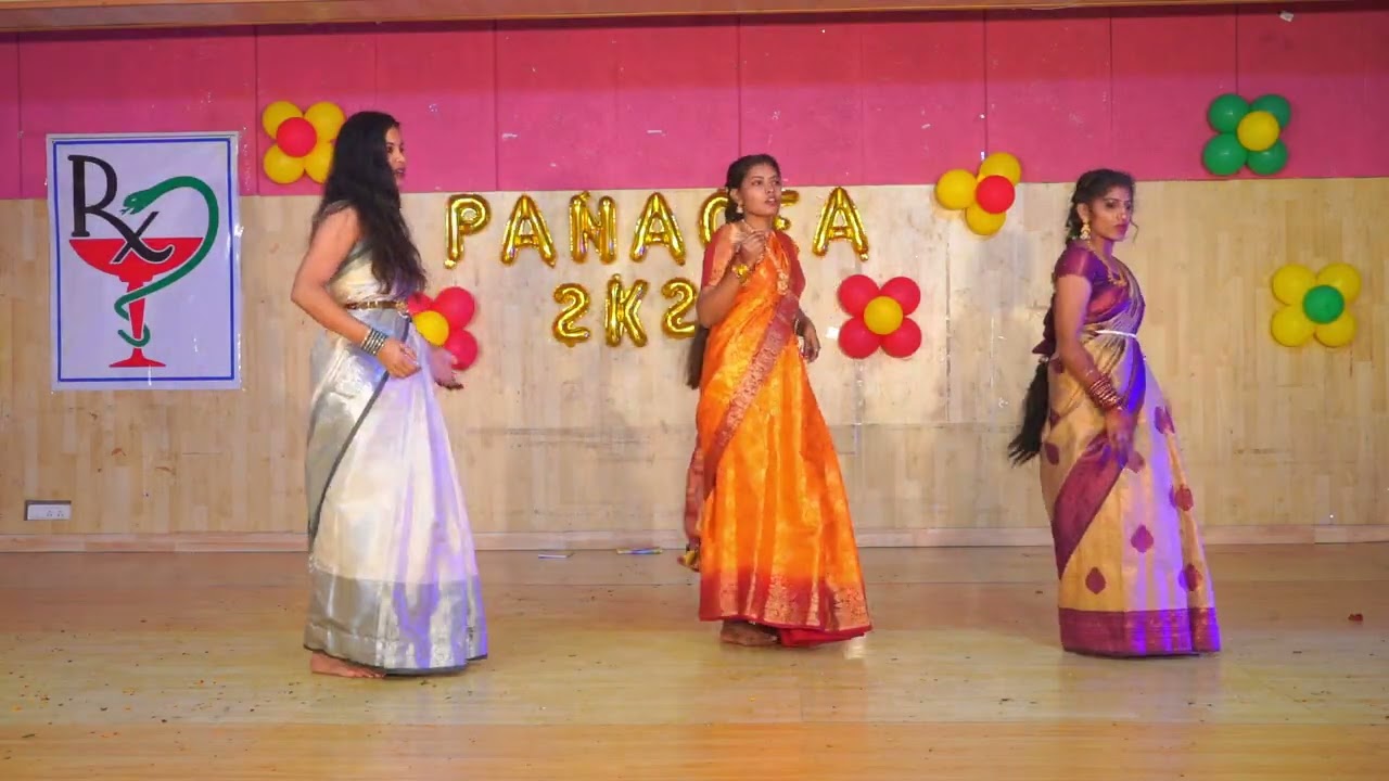 Girls group dance performance bpharmStudent#st Mary's group of institutions hyderabad#pancea#fresher