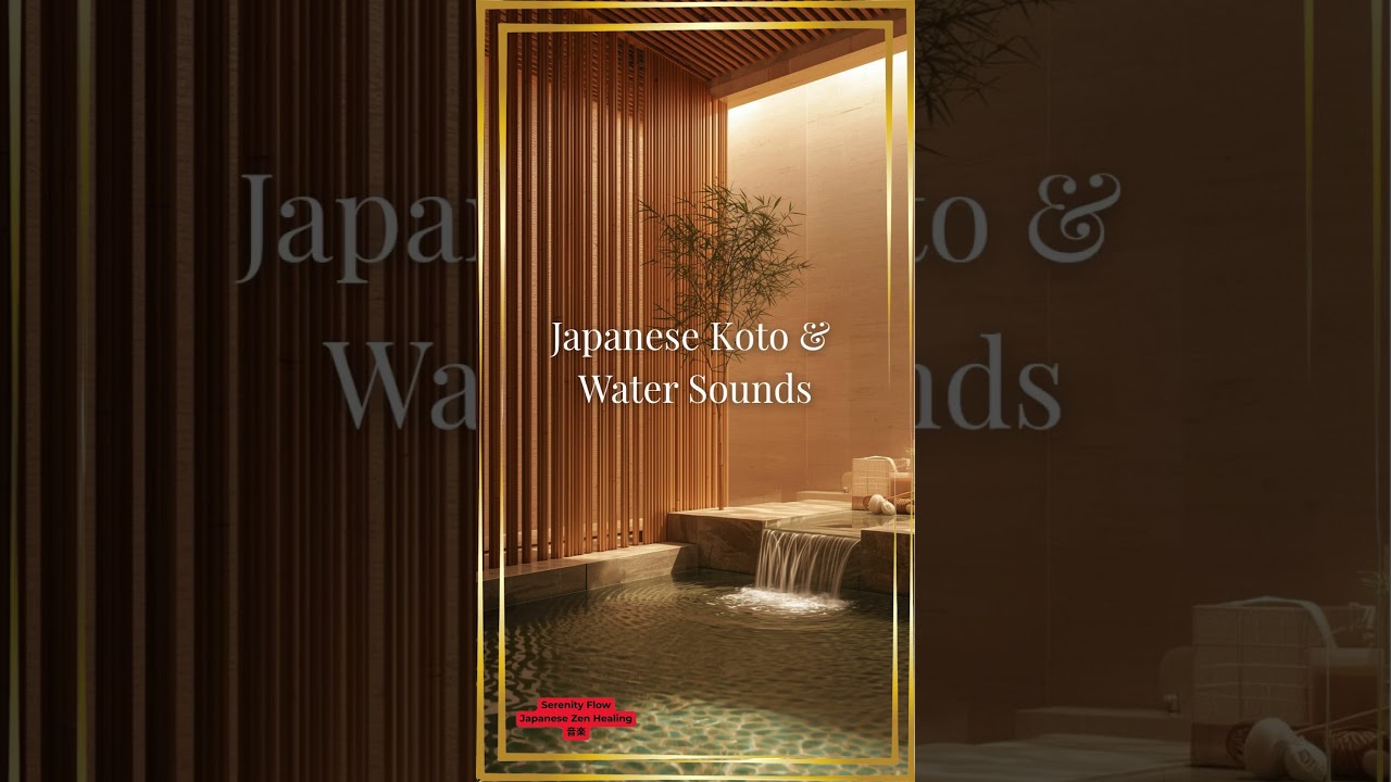 Zen Spa Awakening 🌿 Japanese Koto & Gentle Water Sounds 
