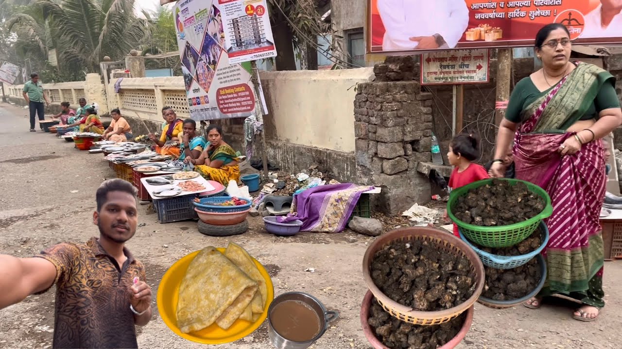 माझं कोकणातल गाव ते अलिबाग  प्रवास । रेवदांडा मच्छी मार्केट।गीता ताईच्या गावचा ऊत्सव।अलिबाग कोळीवाडा