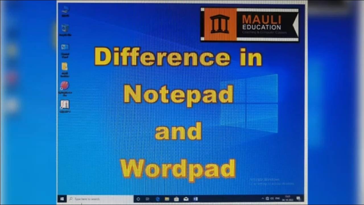 Difference between Notepad and Wordpad