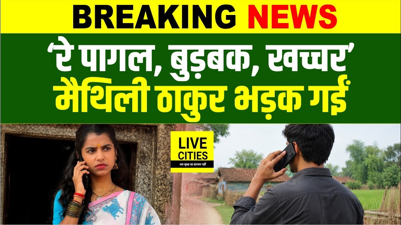 Maithili Thakur ने फोन पर खूब सुनाया, पागल, बुड़बक और खच्चर, मामला क्या, क्यों भड़कीं...?