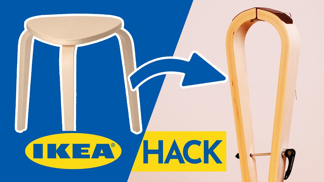 IKEA DYI stitching pony - Kyrre stool leatherwork HACK