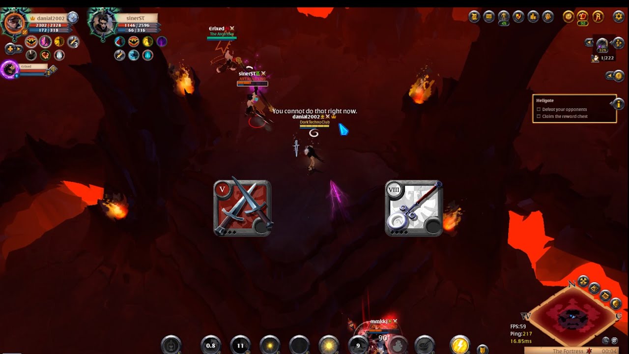 2v2 hellgate high infamy but with budget build dagger pair & holy staff