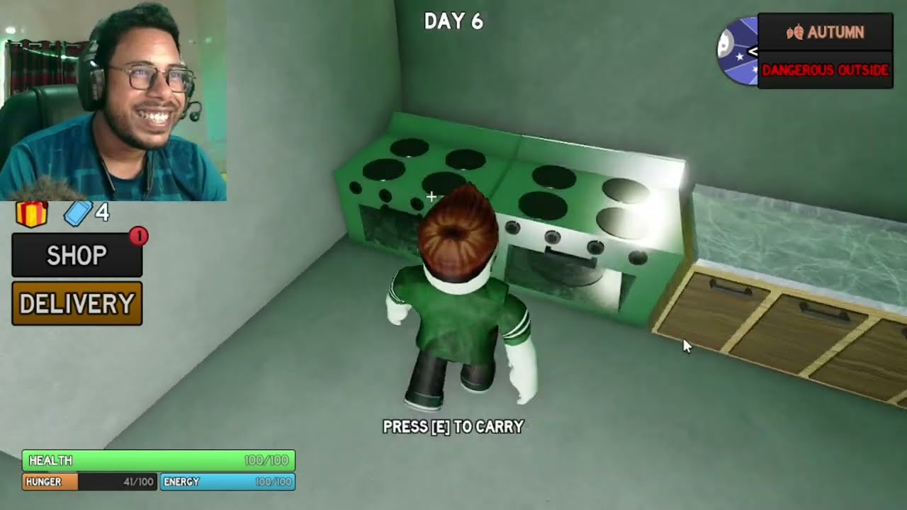 DON'T GO OUTSIDE OF THE BUNKER AT NIGHT IN ROBLOX😱