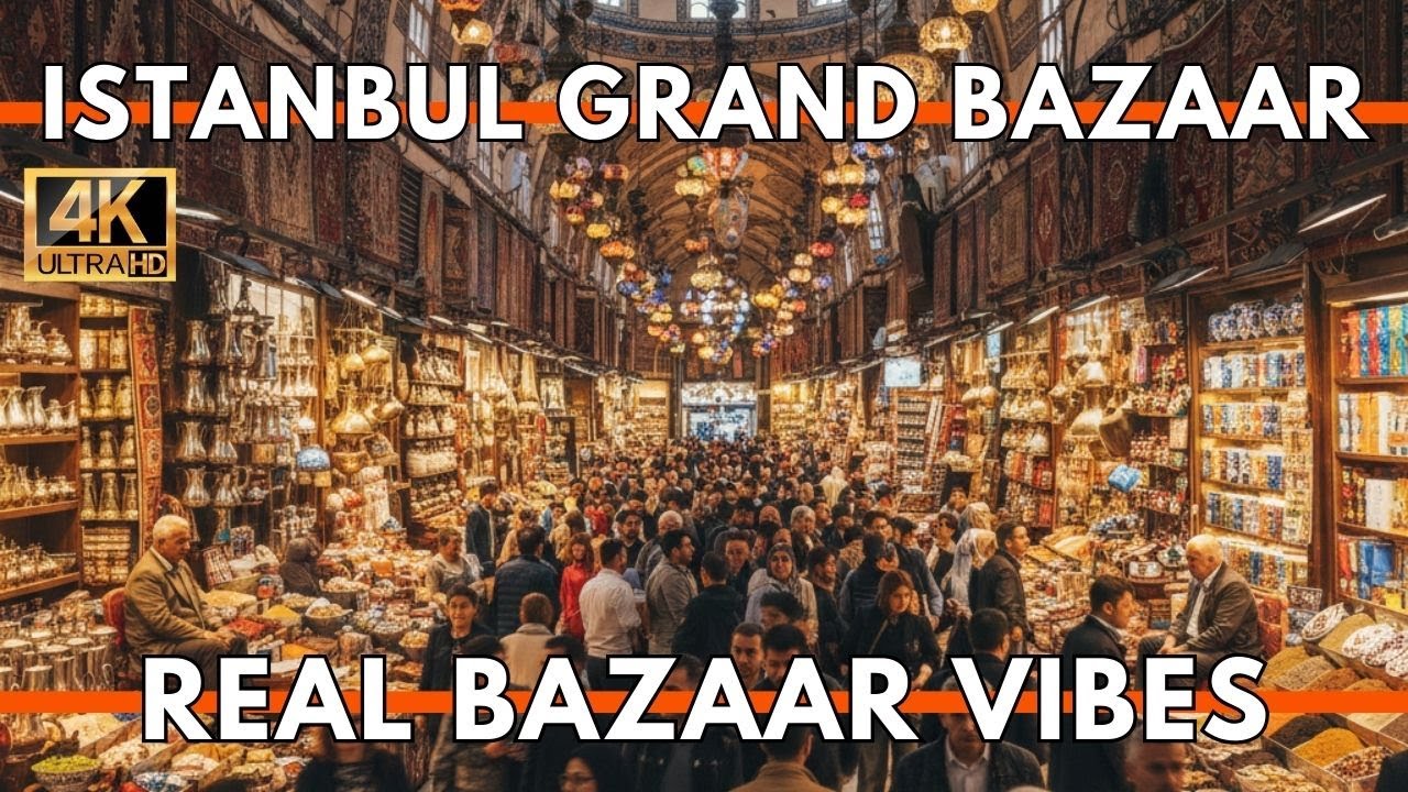 Istanbul Turkey 2026 4K Walking Tour | Grand Bazaar Real Life Crowds, Rugs, Lanterns & Real Prices