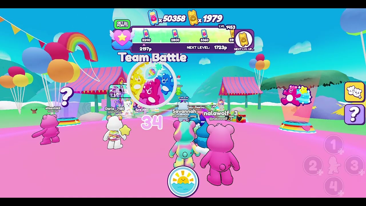 Care Bears Caring Quest Team Battle! SEA LYIN VS PEARLXY