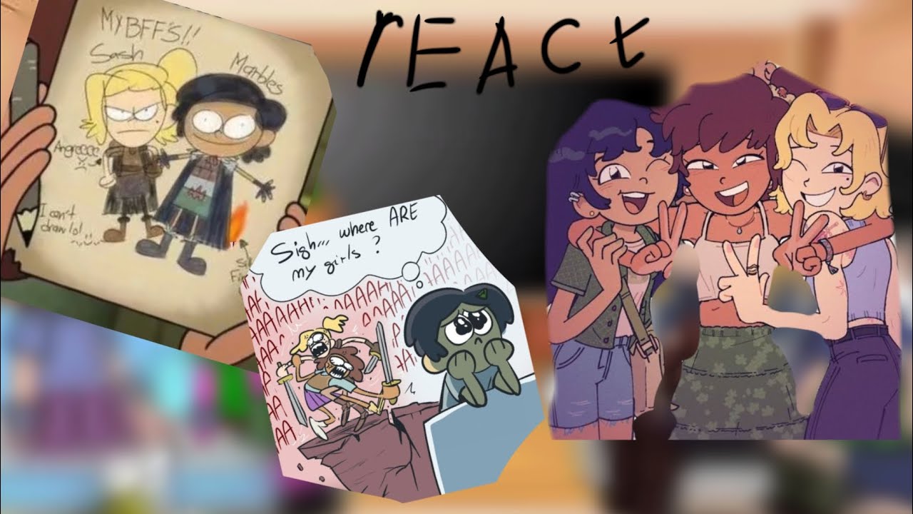 amphibia react to sasha and anne (gacha) (sashanne)
