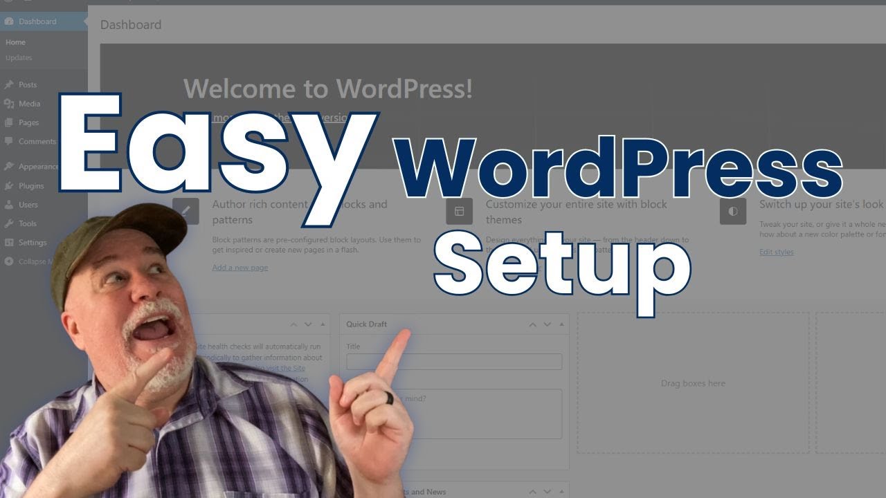 WordPress Setup:  Install Astra & Starter Templates 2025
