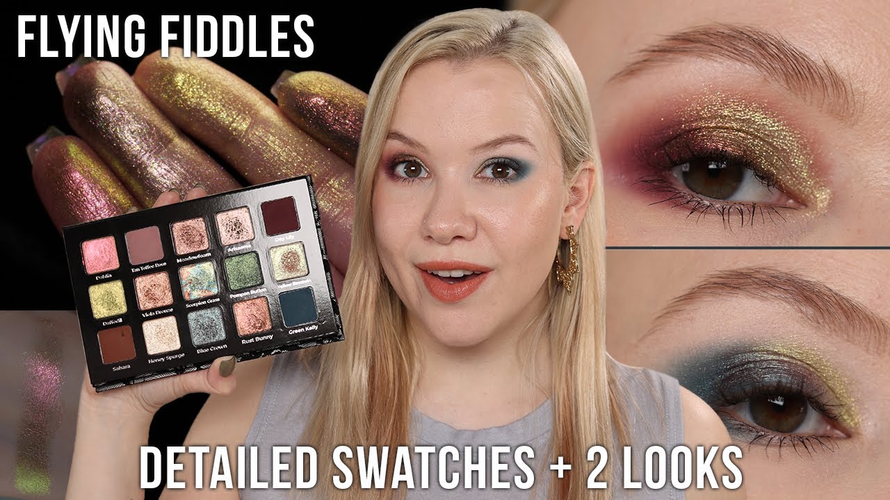 Adept Cosmetics Flying Fiddles Palette | In Depth Swatches and 2 looks