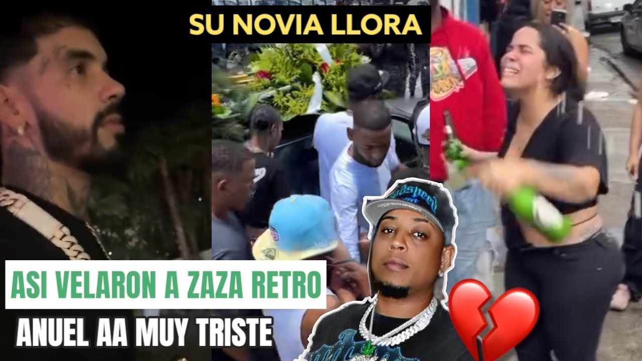 ¡Que Juidero! Anuel AA Llega Al Velatorio de Zaza Retro 😰 Y Le da el Pesame a Sus Familiares 
