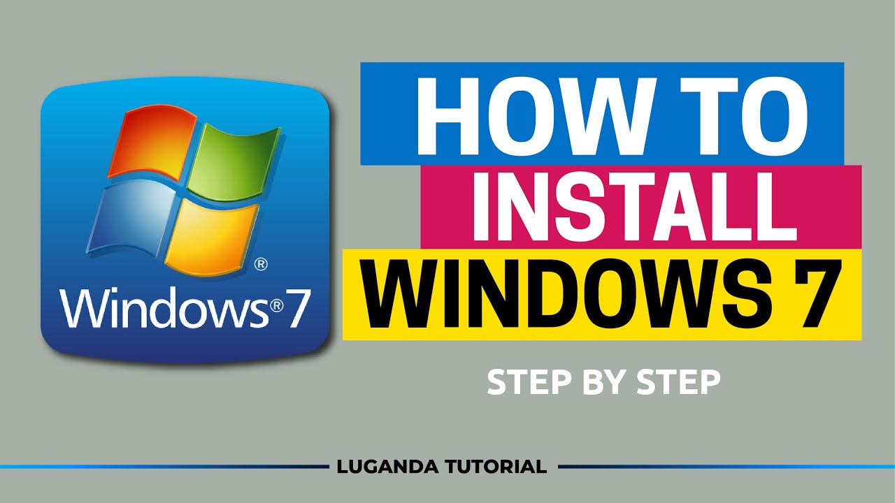How To Install WINDOWS 7 Step By Step || Luganda