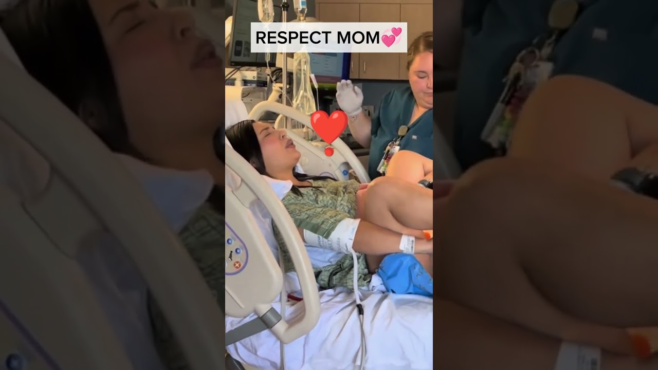 Natural Normal Delivery baby birth vlog respect mom 💞#shorts #baby #born #newborn #mom