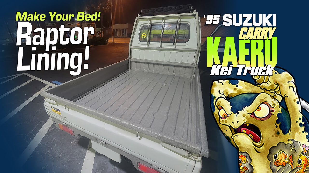 Suzuki Kei Truck: Bed Liner!
