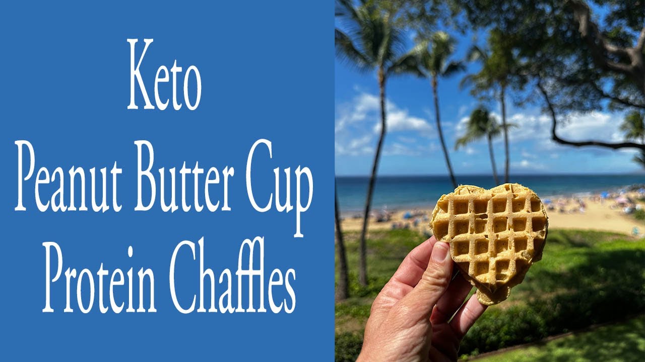 Keto Peanut Butter Cup Protein Chaffles