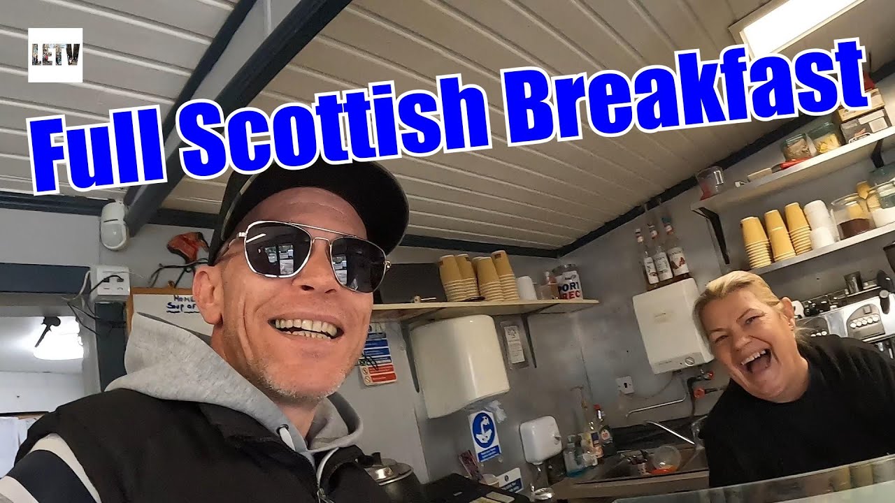 Visiting Granton Square and Eating a Full Scottish Breakfast at Wardie Bay, Edinburgh, Scotland