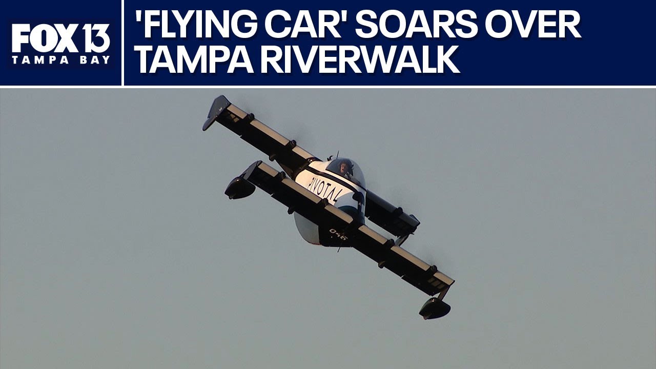 'Flying car' soars over Tampa Riverwalk