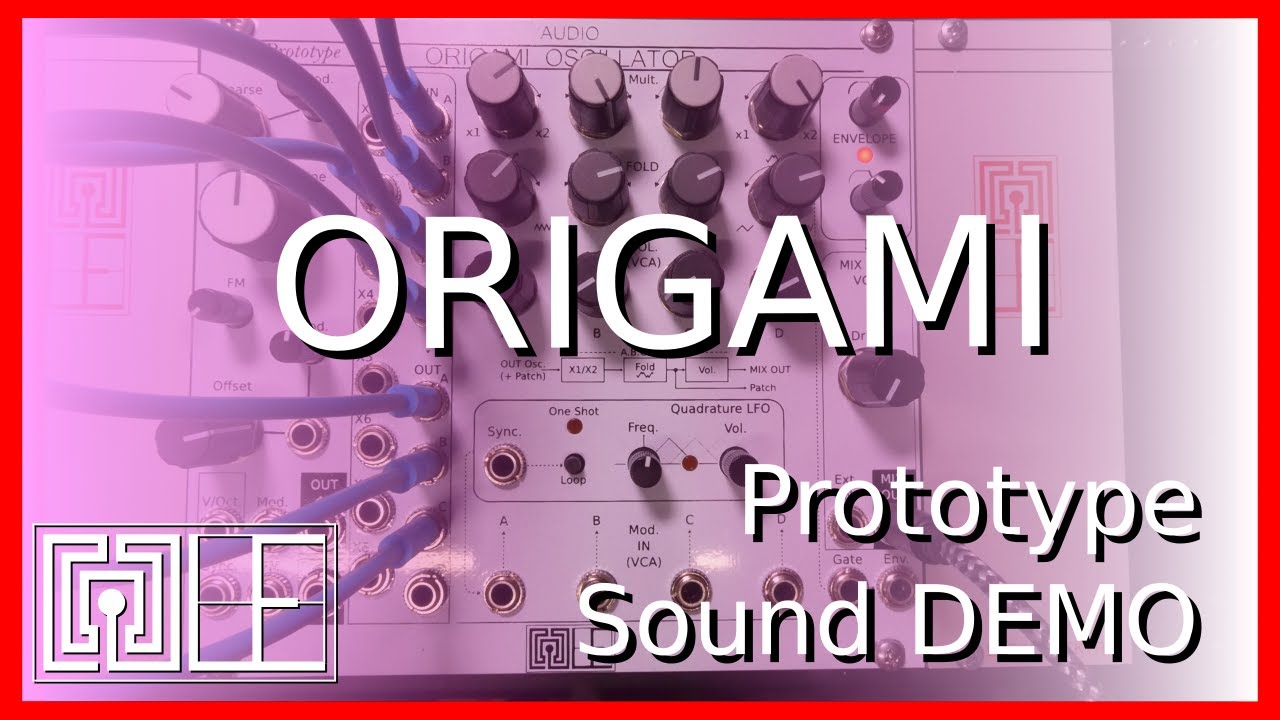 EURORAK Protoype: ORIGAMI oscillator