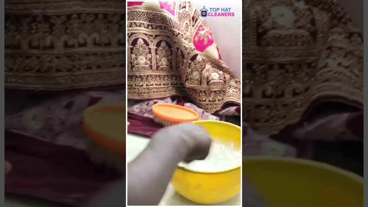 How We Revive Bridal Lehengas ✨ | Expert Cleaning by Top Hat Cleaners