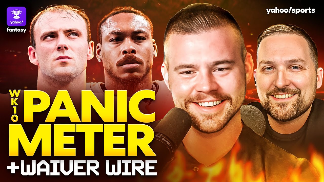 Week 10 Panic Meter🚨: These WRs and TEs are in TROUBLE + TOP Waiver Wire adds for Week 11 📝