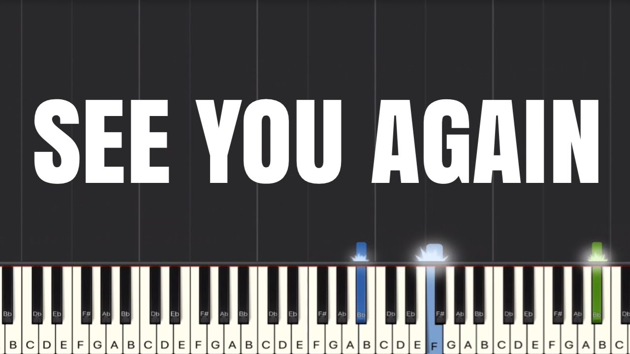 Wiz Khalifa - See You Again ft. Charlie Puth Piano Tutorial | Medium