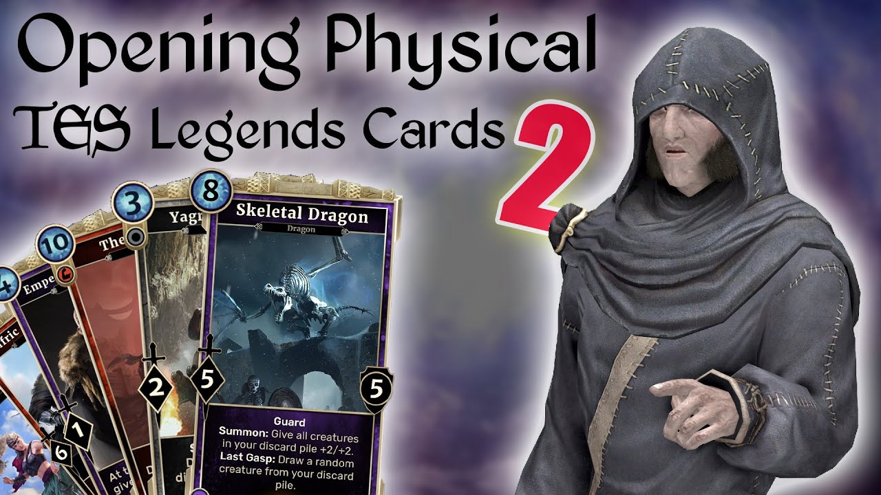 Yet Again Opening Some Official Physical Elder Scrolls Legends Cards - TES Merch Unboxing