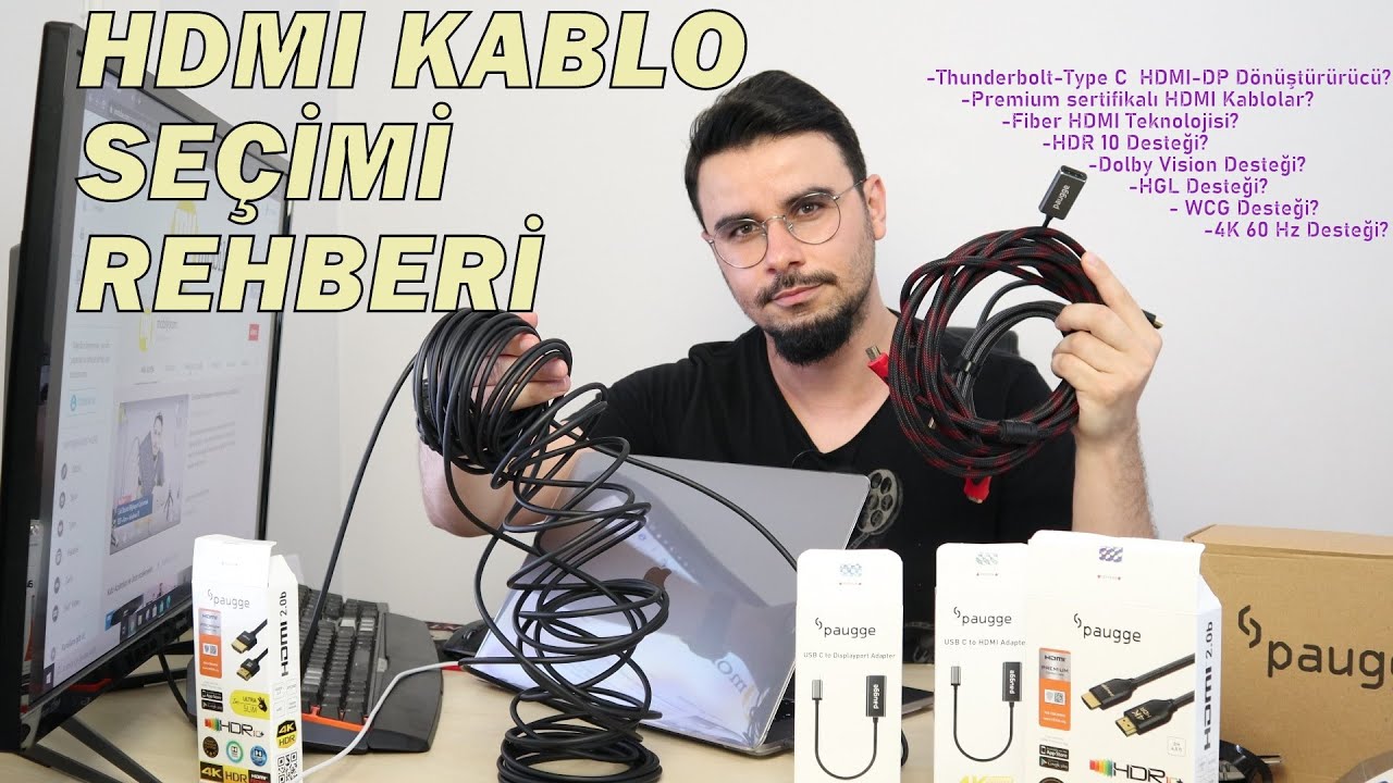 HDMI KARMAŞASINI ÇÖZÜYORUZ | Hangi HDMI Kabloya İhtiyacınız Var? | Fiber HDMI | Paugge Kablolar