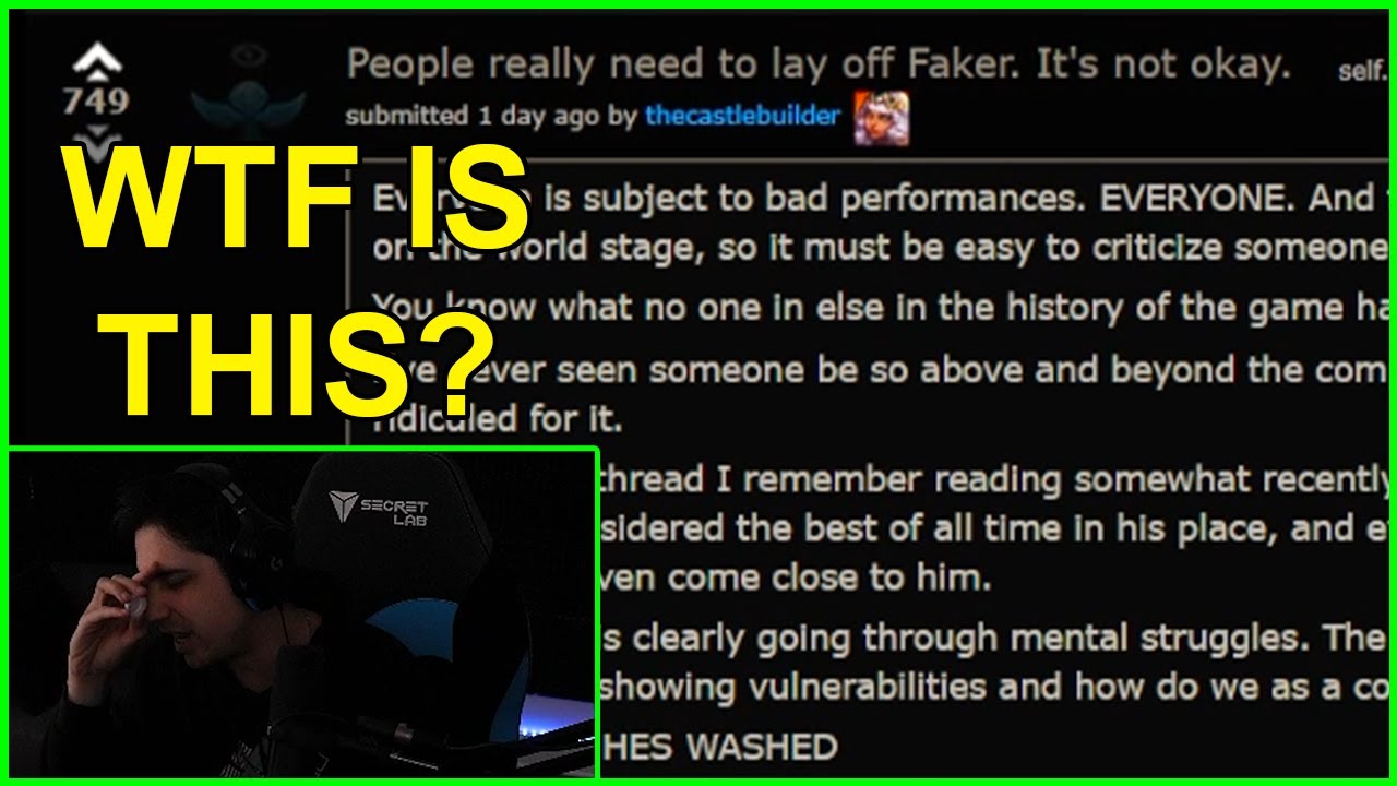 IWD Reacts To The Craziest FAKER Reddit Thread EVER