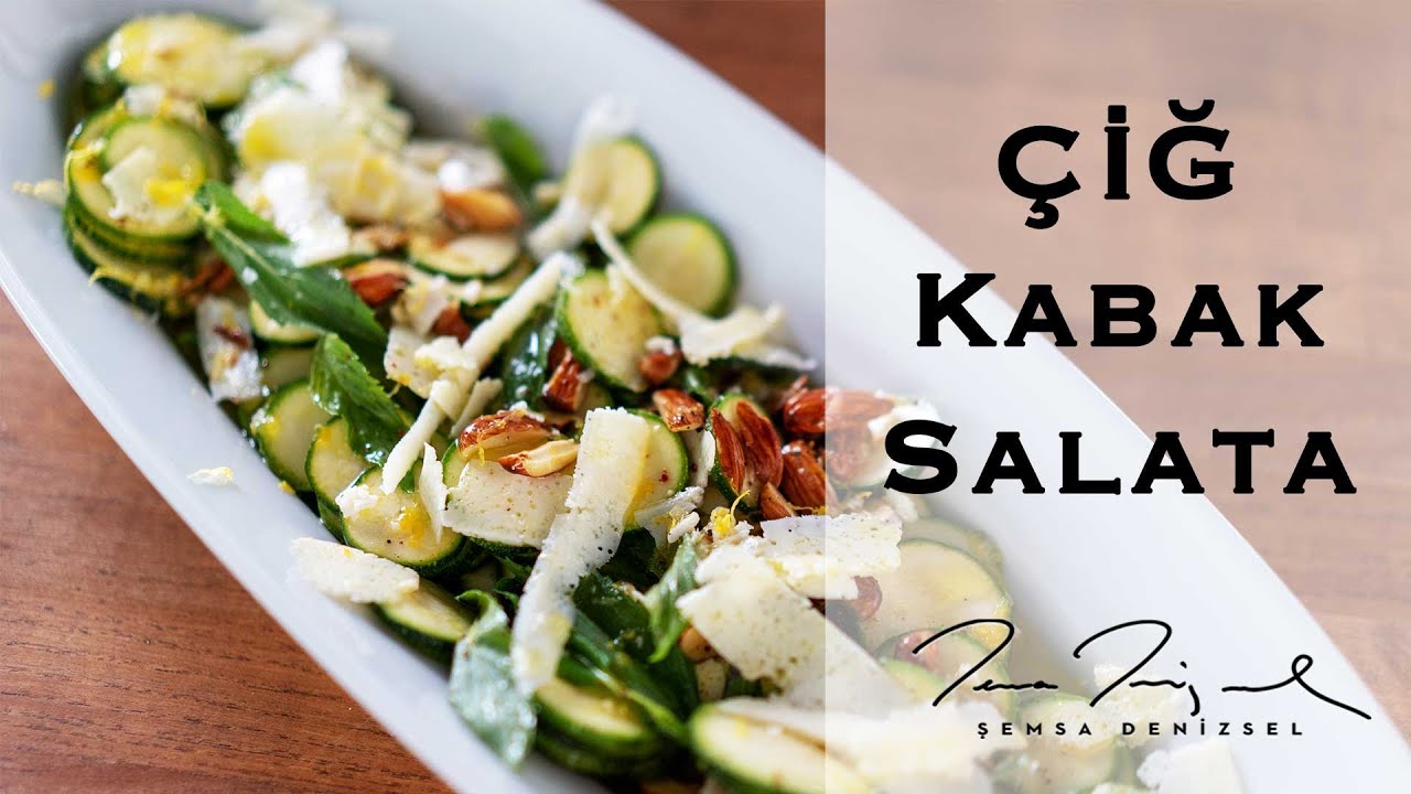 Çiğ Kabak Salata | Şemsa Denizsel